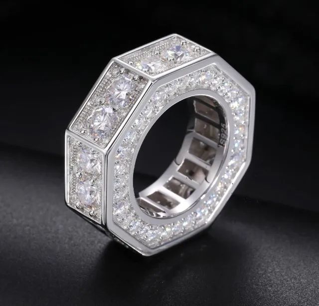 Anel moissanite 
