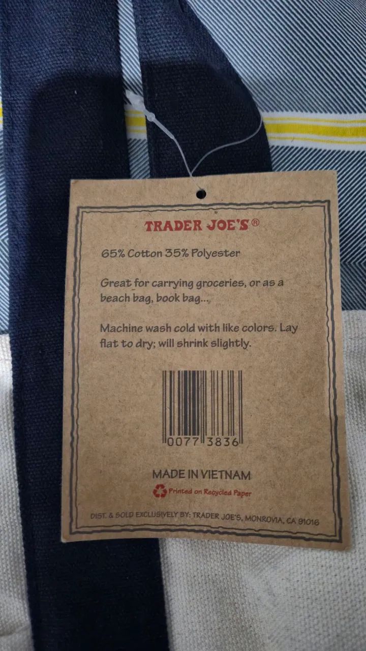 Bolsa Trader Joe's Original Califórnia - Foto 4