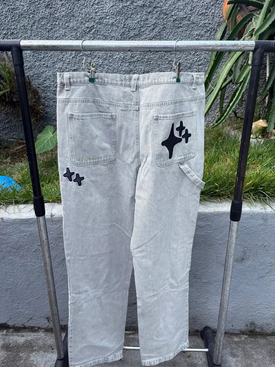 Cal ça Broken Planet Stars Cinza - Foto 2
