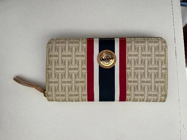 Carteira Wallet Tommy Hilfiger Bege Nunca Usada - Foto 2