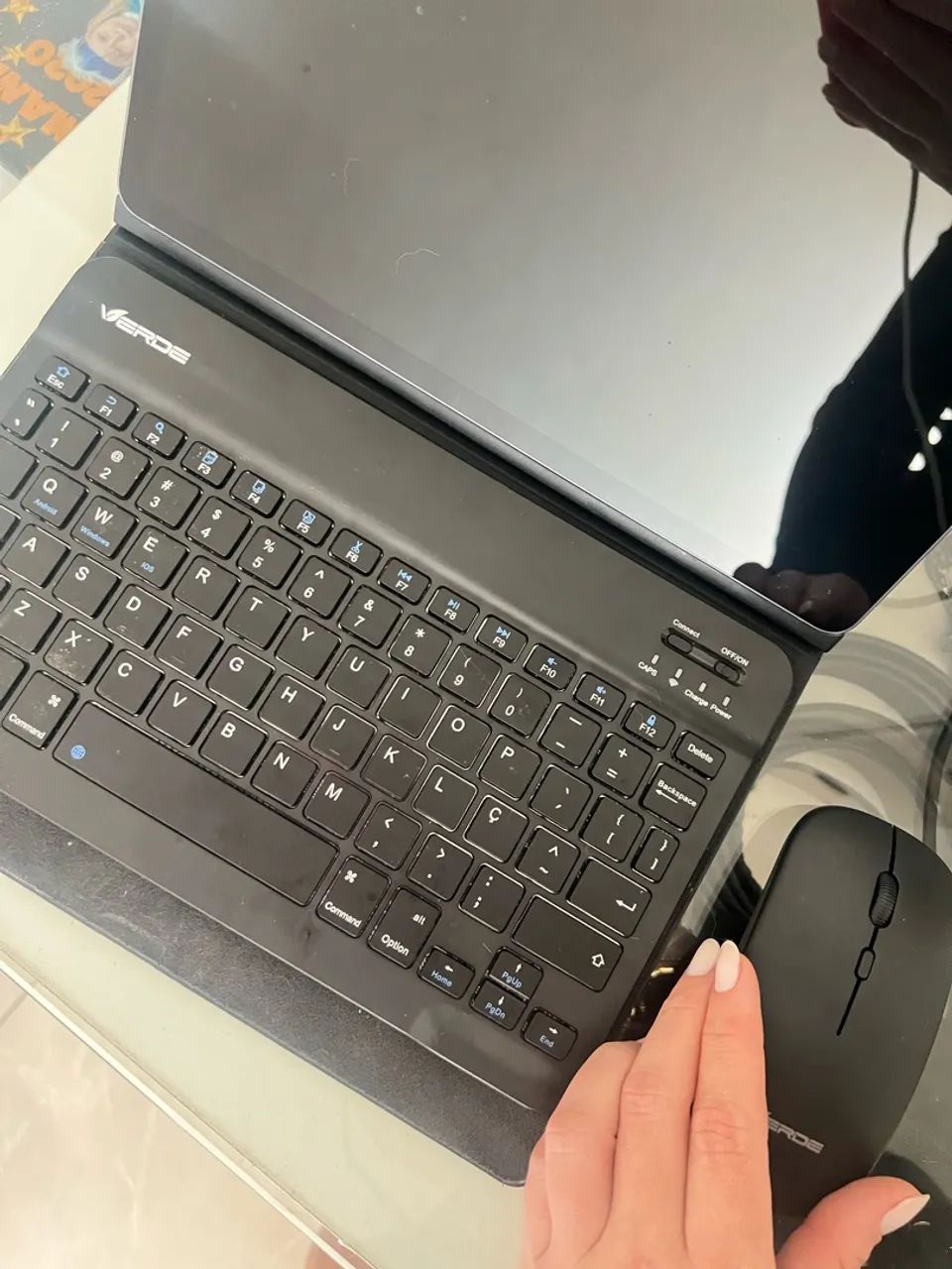 Kit Teclado + Mouse Bluetooth Sem Fio JP-T3000 - Foto 4