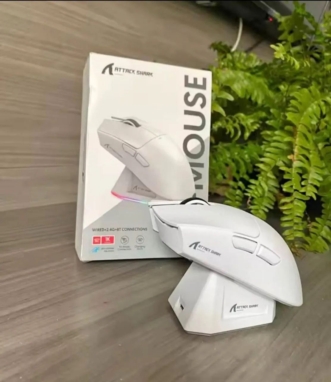 Mouse Attack Shark X11 com base de carregamento Lacrados! - Foto 2