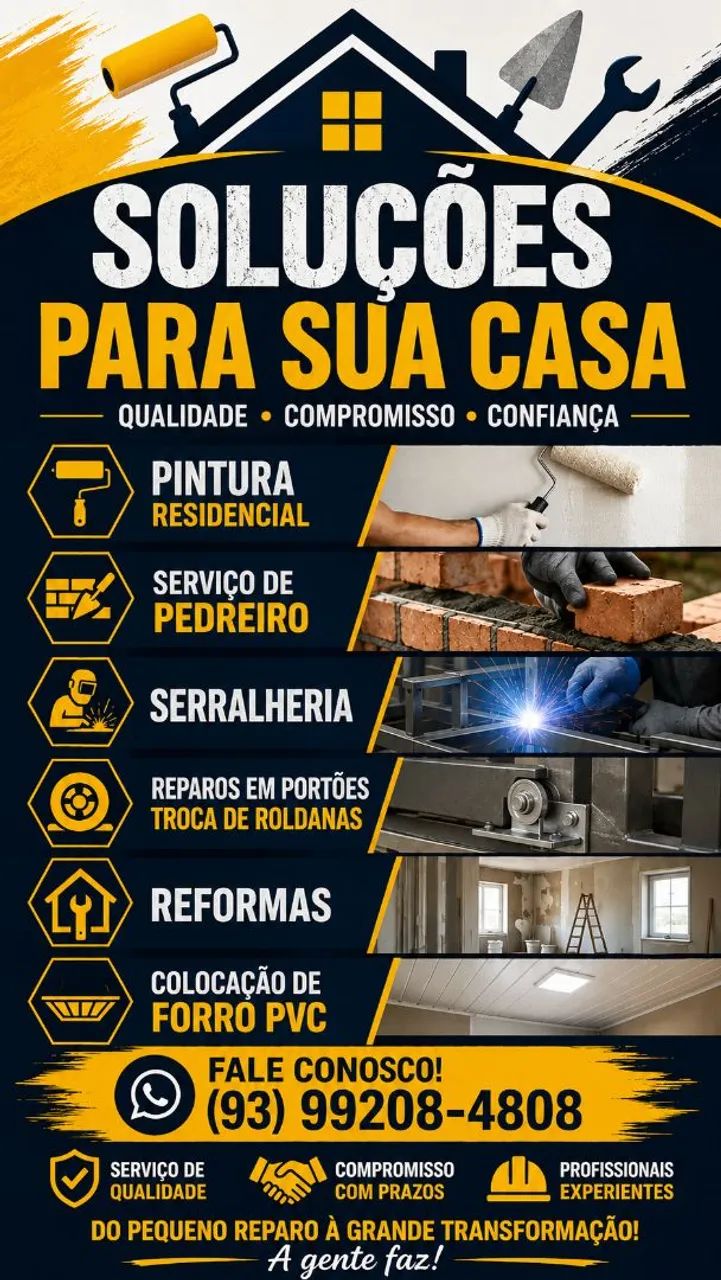 Trabalhamos com reformas e contrução de casa 