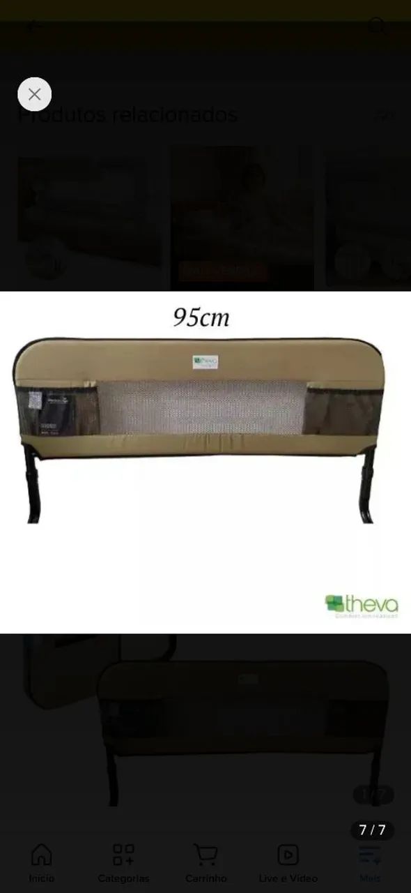 Grade Cama Grande 95 cm Ajustável  - Foto 2