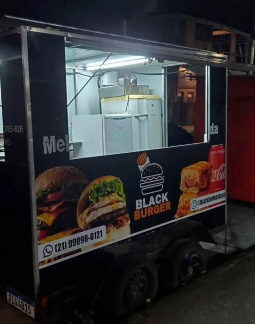 Trailer de lanches completo 