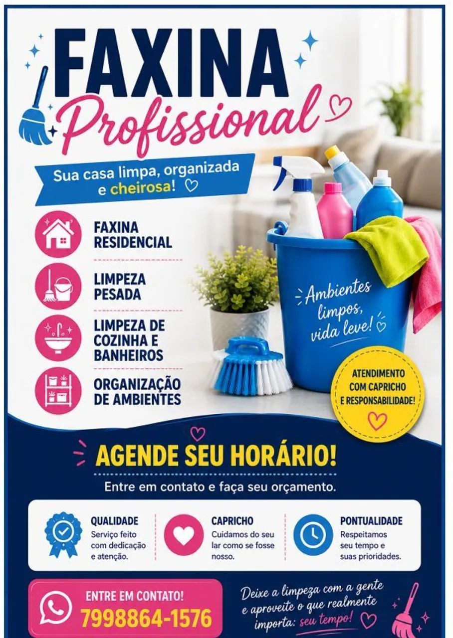 Trabalho profissional, e com Qualidade.