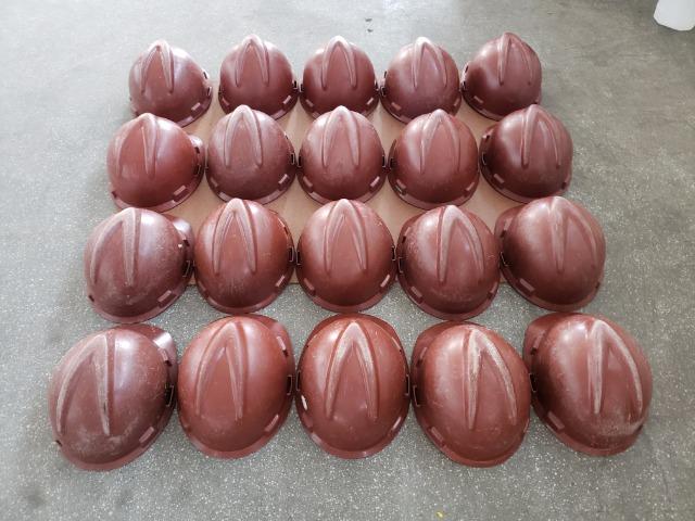 20 capacetes marrom MSA V-Guard sem carneira - Foto 4