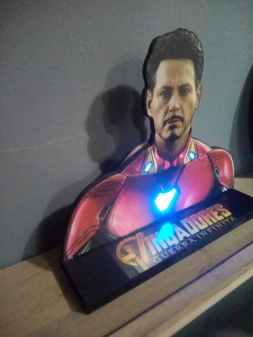 Enfeite luminaria Homem de Ferro - Foto 2