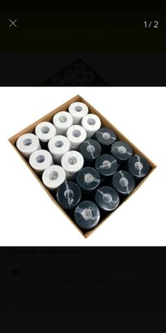 Gola higiênica New Black, pacote com 500 golas elástica