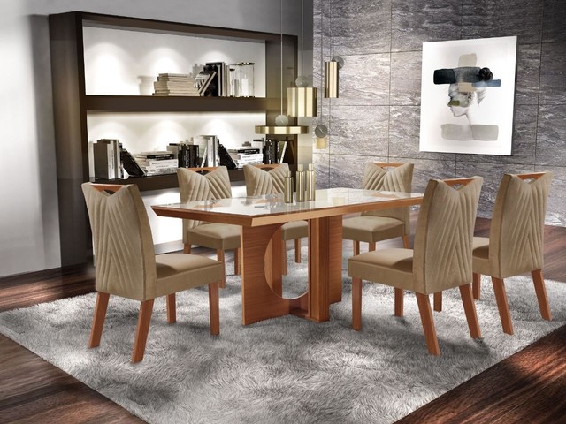 Sala mesa jantar com 6 cadeiras