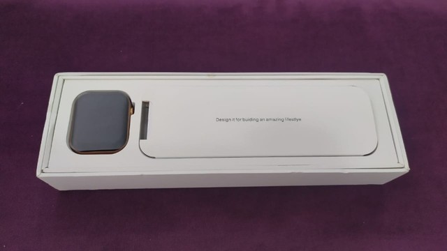 Smartwhatch Iwo FK78 + Pulseira Extra Milanese ou Silicone - Foto 2