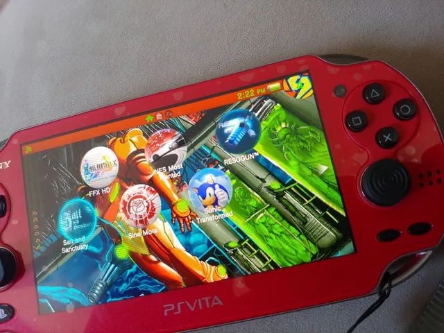 Ps vita Red zerado desbloqueado 128GB sem uso! - Foto 4