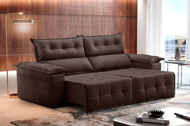 SOFÁ SUPER DESIGN CONFORTÁVEL E EM VARIOS TAMANHOS T2 - Foto 2