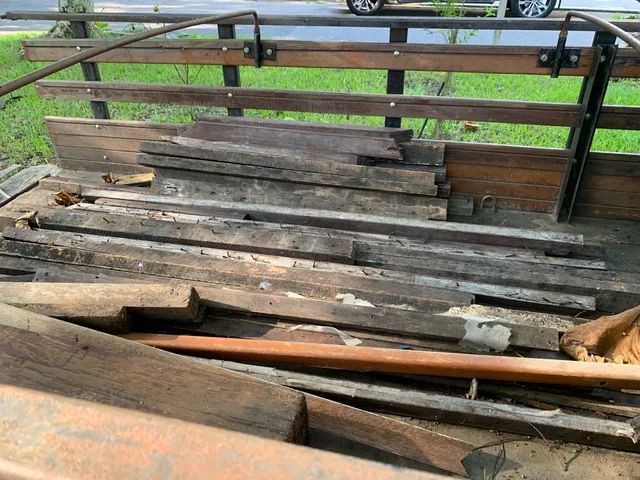 Madeira de demolicao lote caibro lambri arremate - Foto 3