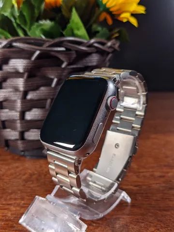 Smartwatch Iwo X8 Titanium Big relógio digital coloca foto na tela faz e recebe ligação al
