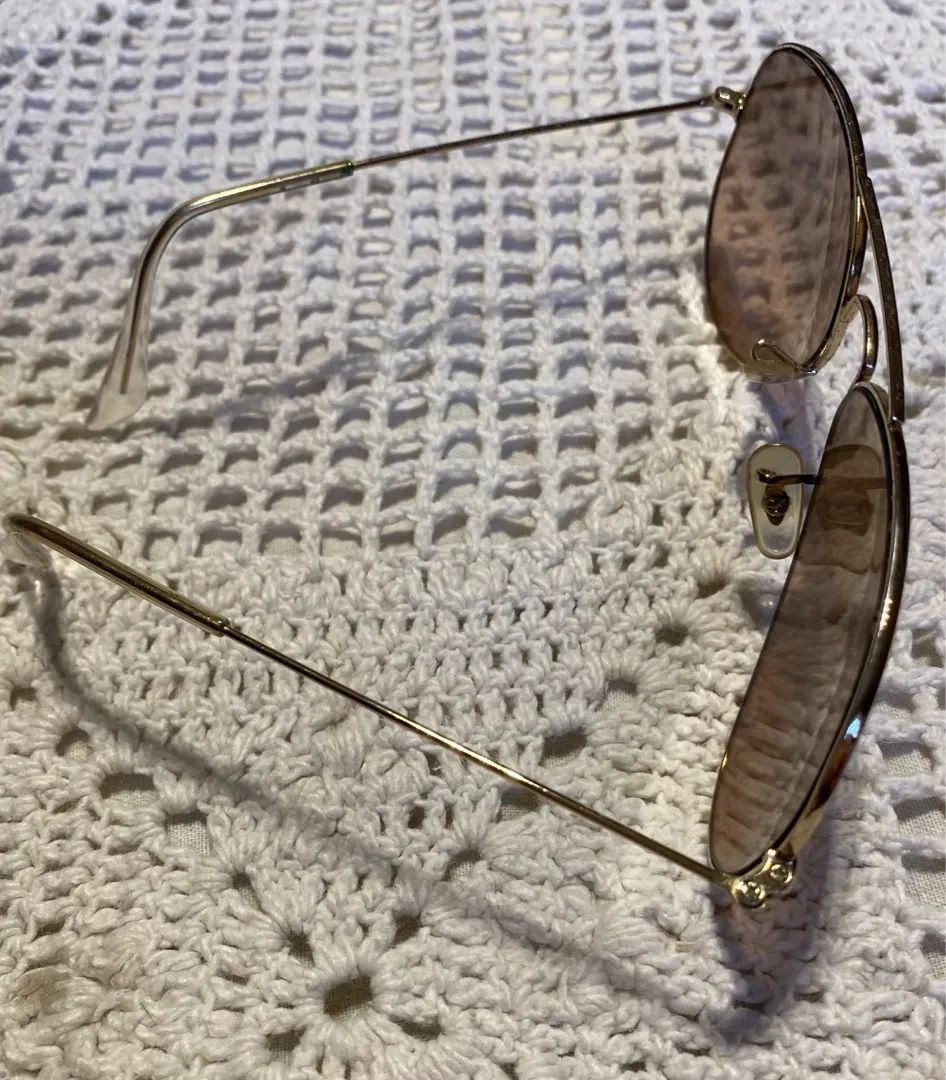 Óculos de Sol Ray-Ban Aviator Dourado - Foto 3