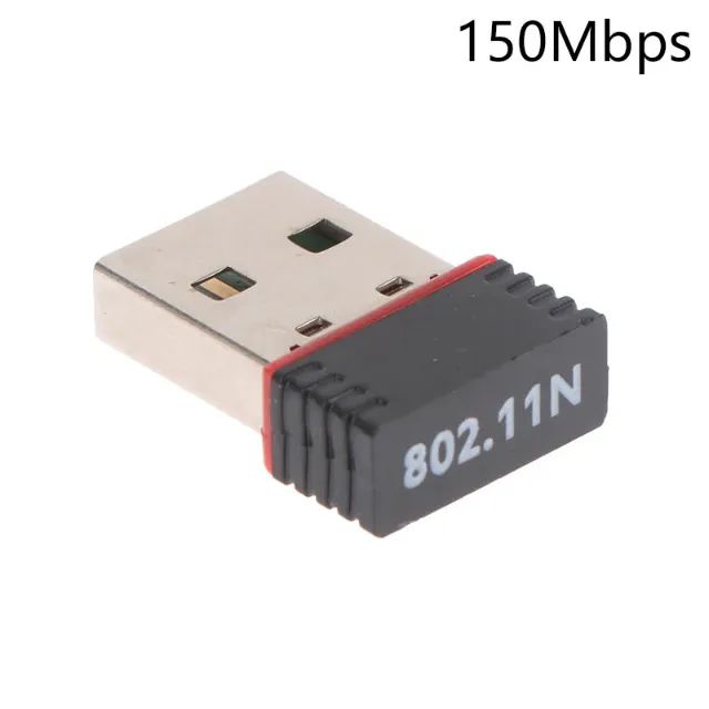 min adaptador de rede wifi usb 2.4ghz 150mbps para pc notebook e tv win - Foto 2