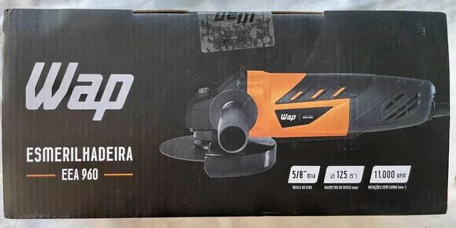 Esmerilhadeira Angular WAP Profissional 960W 11000RPM 220v Nova com 1 ano Garantia