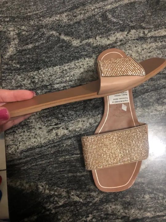 Rasteirinha de strass (numero 34/35) - Foto 2