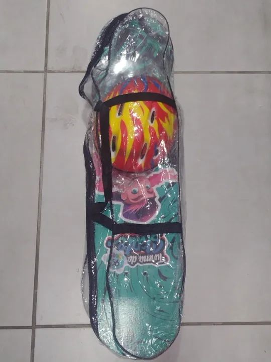 Skate infantil + Kit De Segurança Capacete Joelheira E Tornozeleira