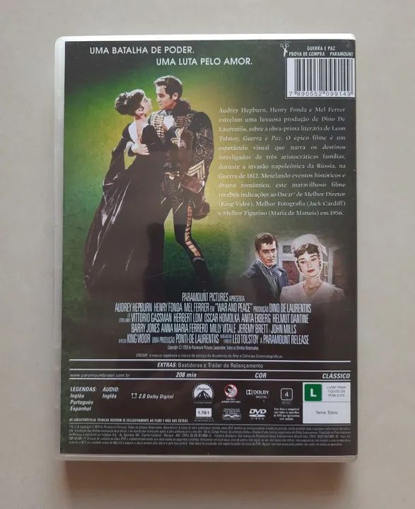 DVD Guerra e Paz - Audrey Hepburn - Foto 3