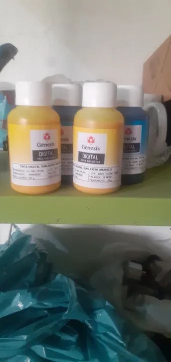 Tinta sublimatica Genesis - Amarelo e Azul - 100ml - Foto 3