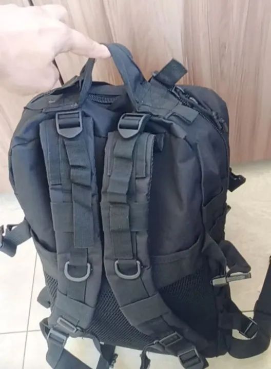 Mochila Tática Preta 50cm - Ideal para Camping e Aventura - Foto 2