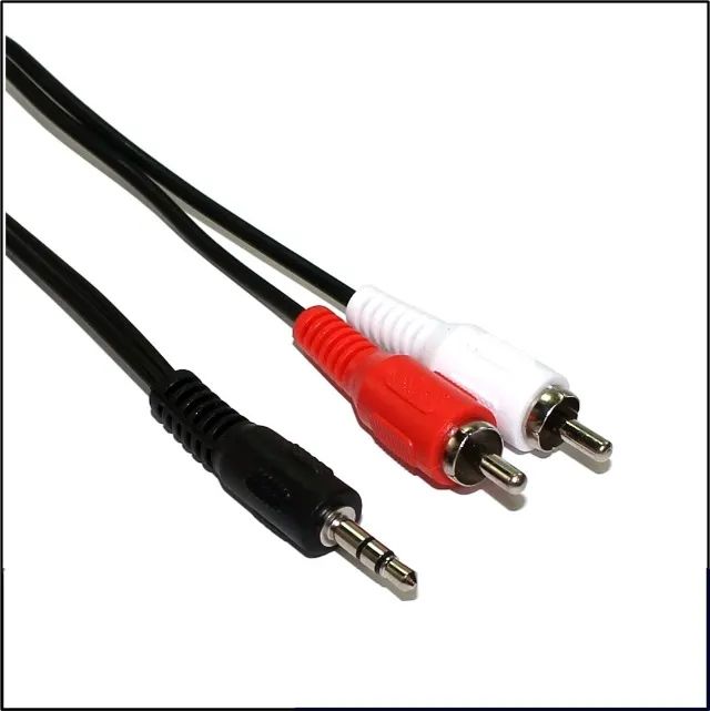 Cabo P2 Macho X 2 Rca Macho Para Audio