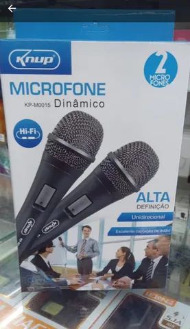 Kit 2 Microfone com Fio 
