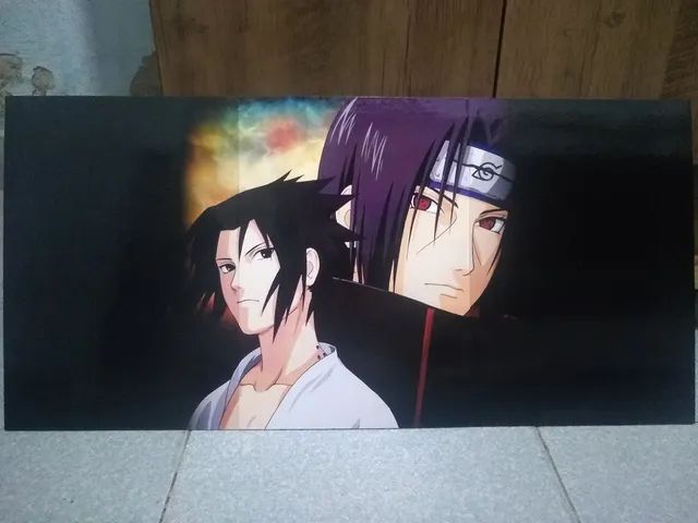 Quadro Mosaico Sasuke e Itachi - Foto 2