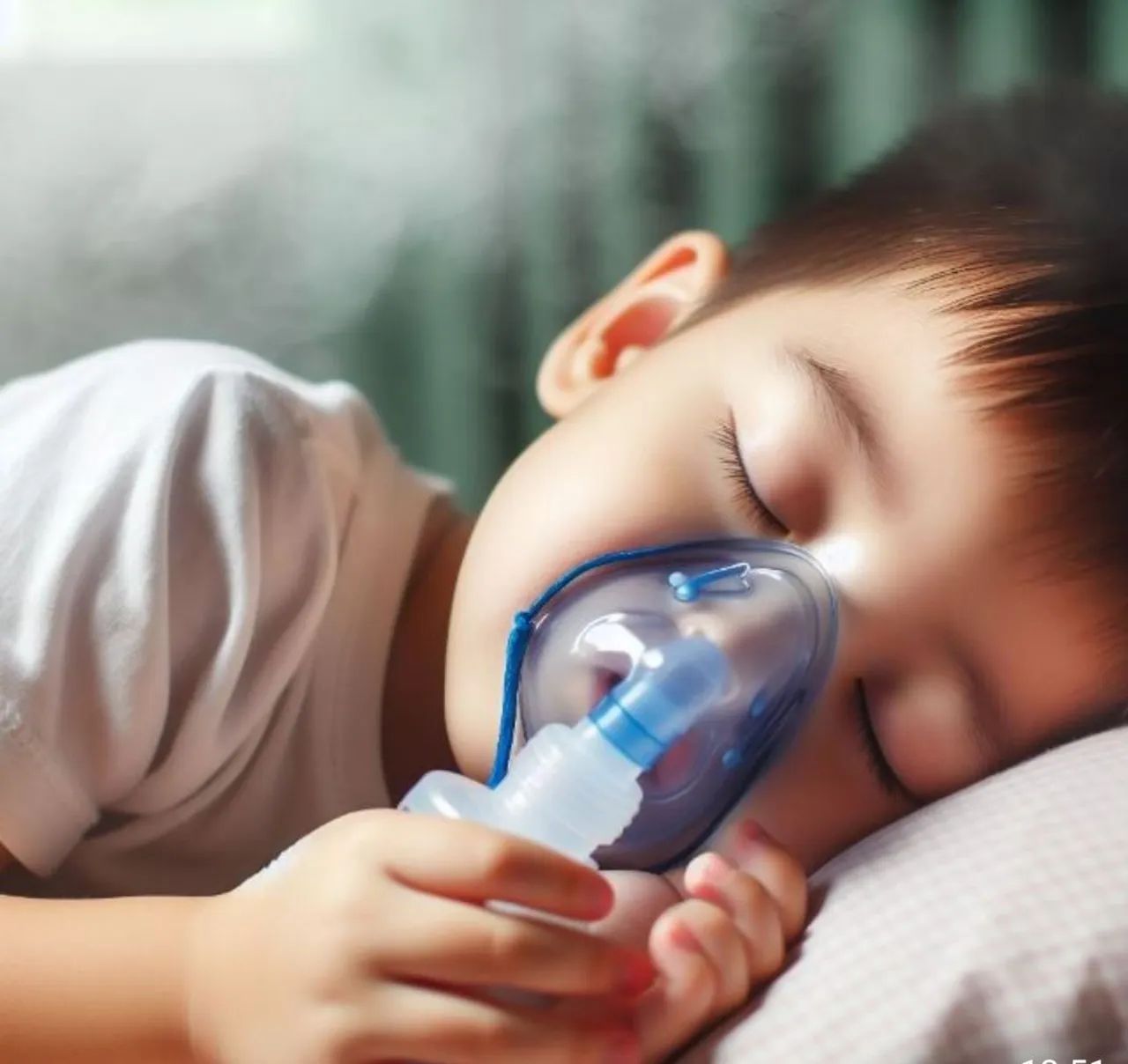 Inalador infantil sem fios.