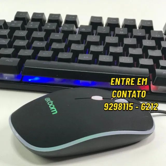 Kit Teclado e Mouse Rbg -Entregas 9h as 22h - Foto 2