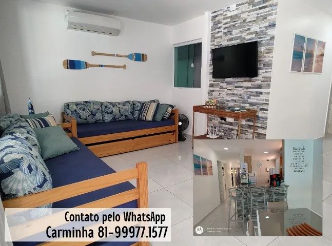 Alugo Lindo Apartamento Térreo Mobiliado na Praia dos Carneiros - Tamandare - PE - Foto 10