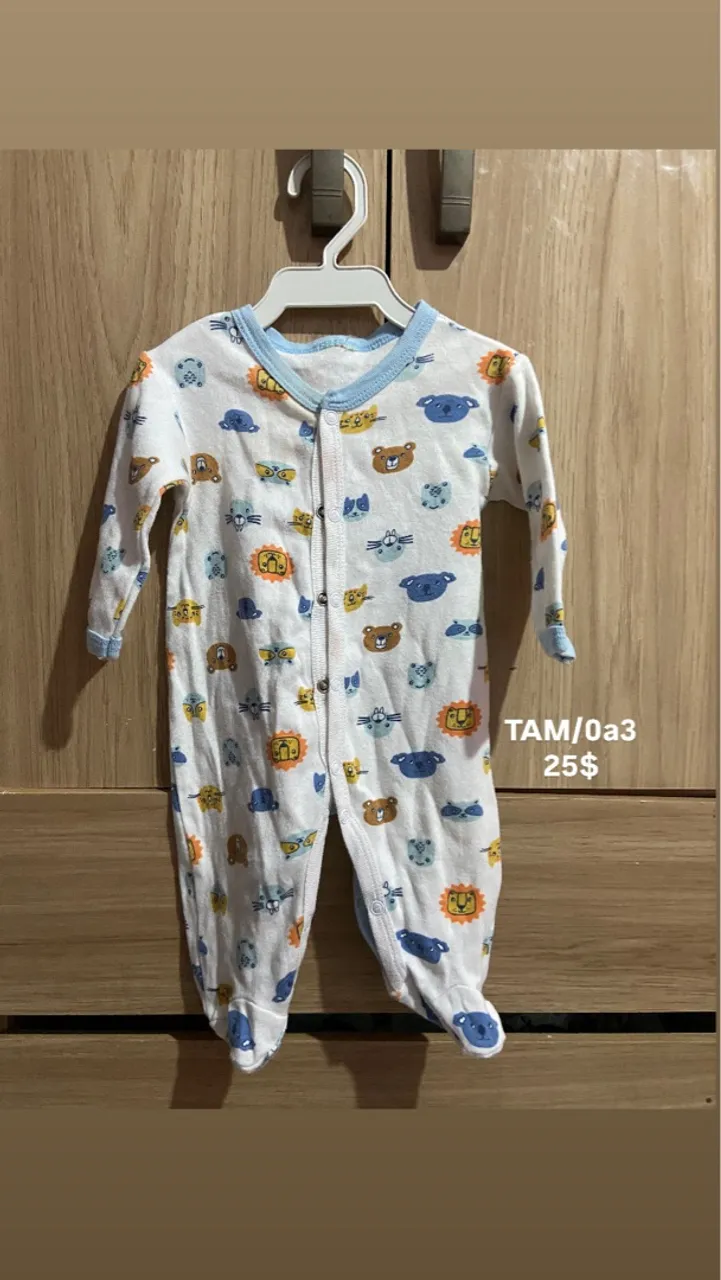 Macacão de Bebê com Estampas Divertidas