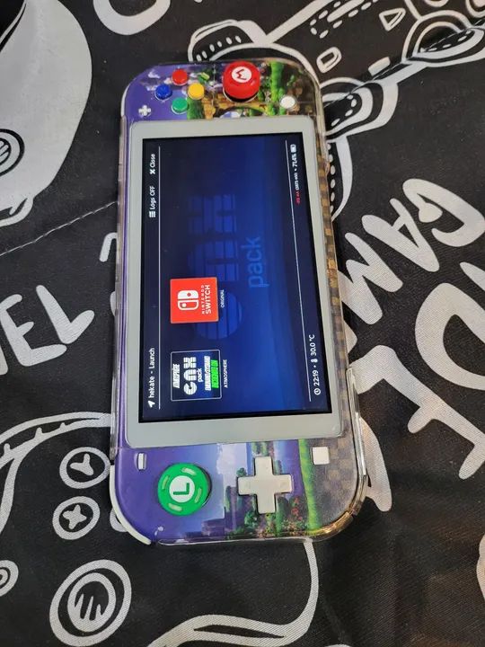 Nintendo Switch Lite Desbloq Carcaca Transparente Extreme Rate Excelente Aparelho - Foto 5