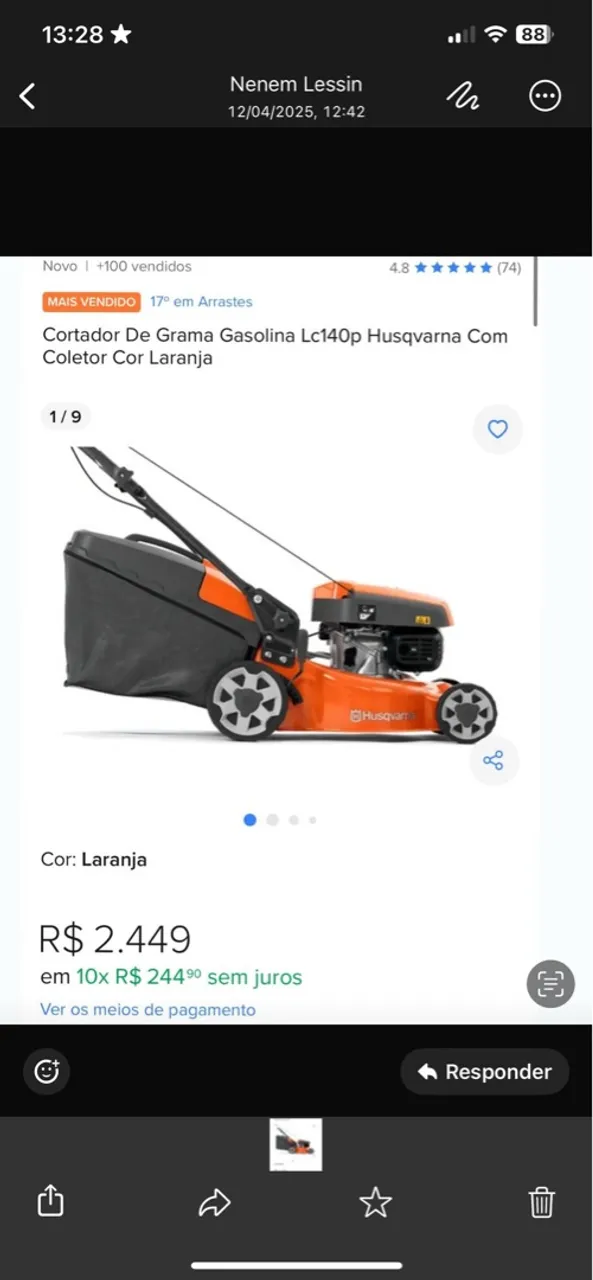 Cortador de grama