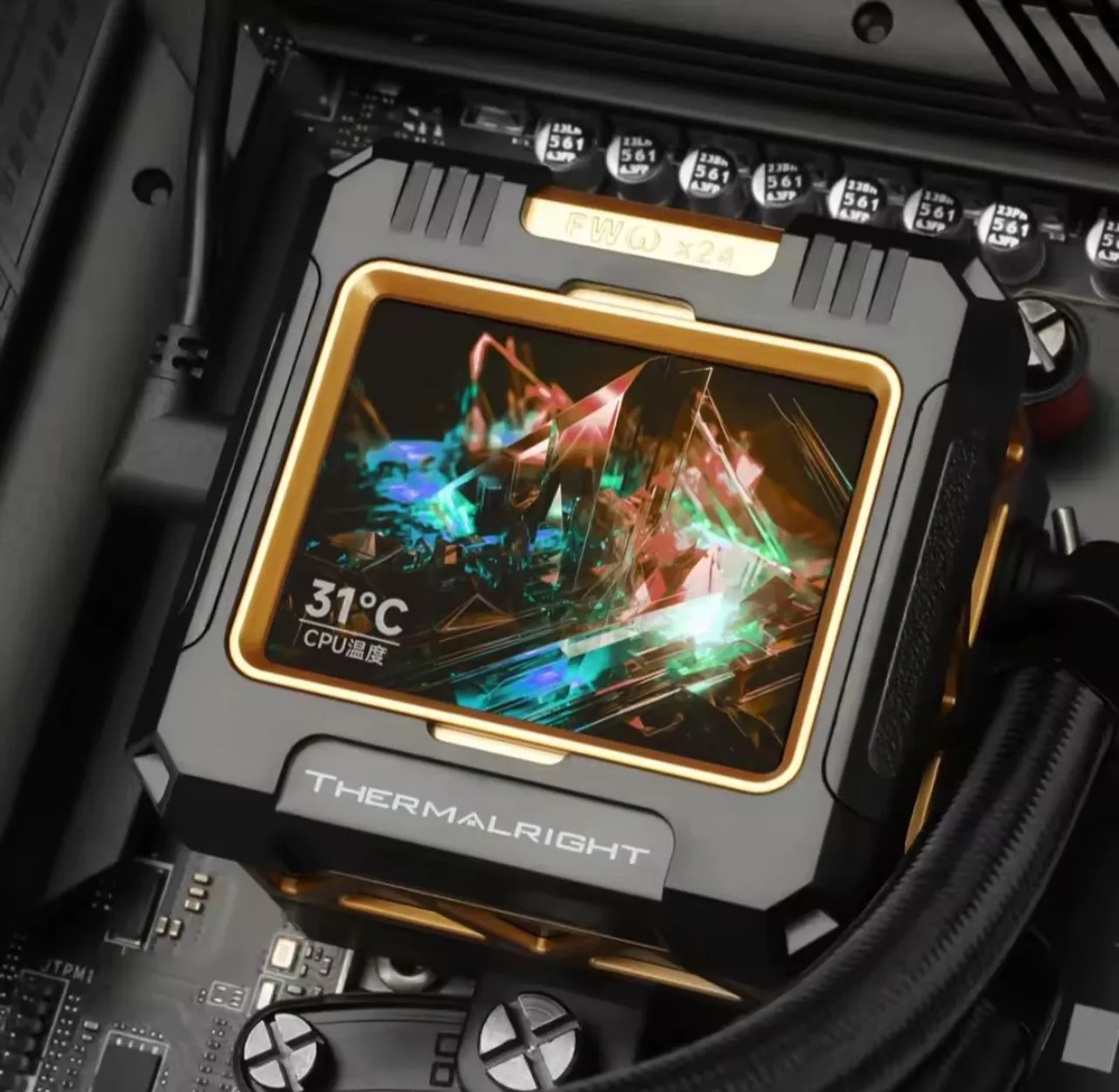 (NOVO) Watercooler CPU Thermalrigh Frozen Warframe 240x com Tela LCD