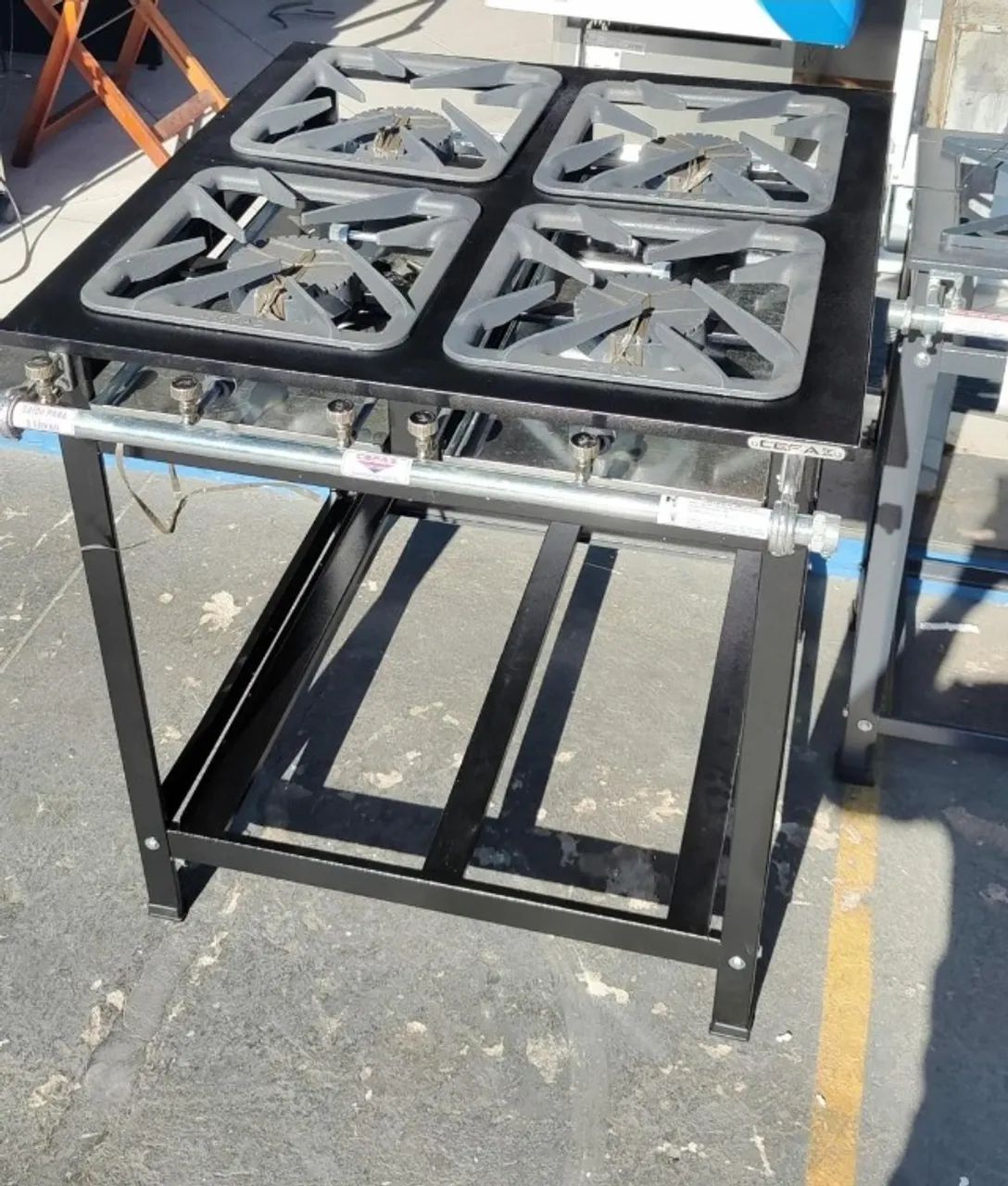 Fogão Industrial Baixa Pressão 2 Bocas // linha Gourmet