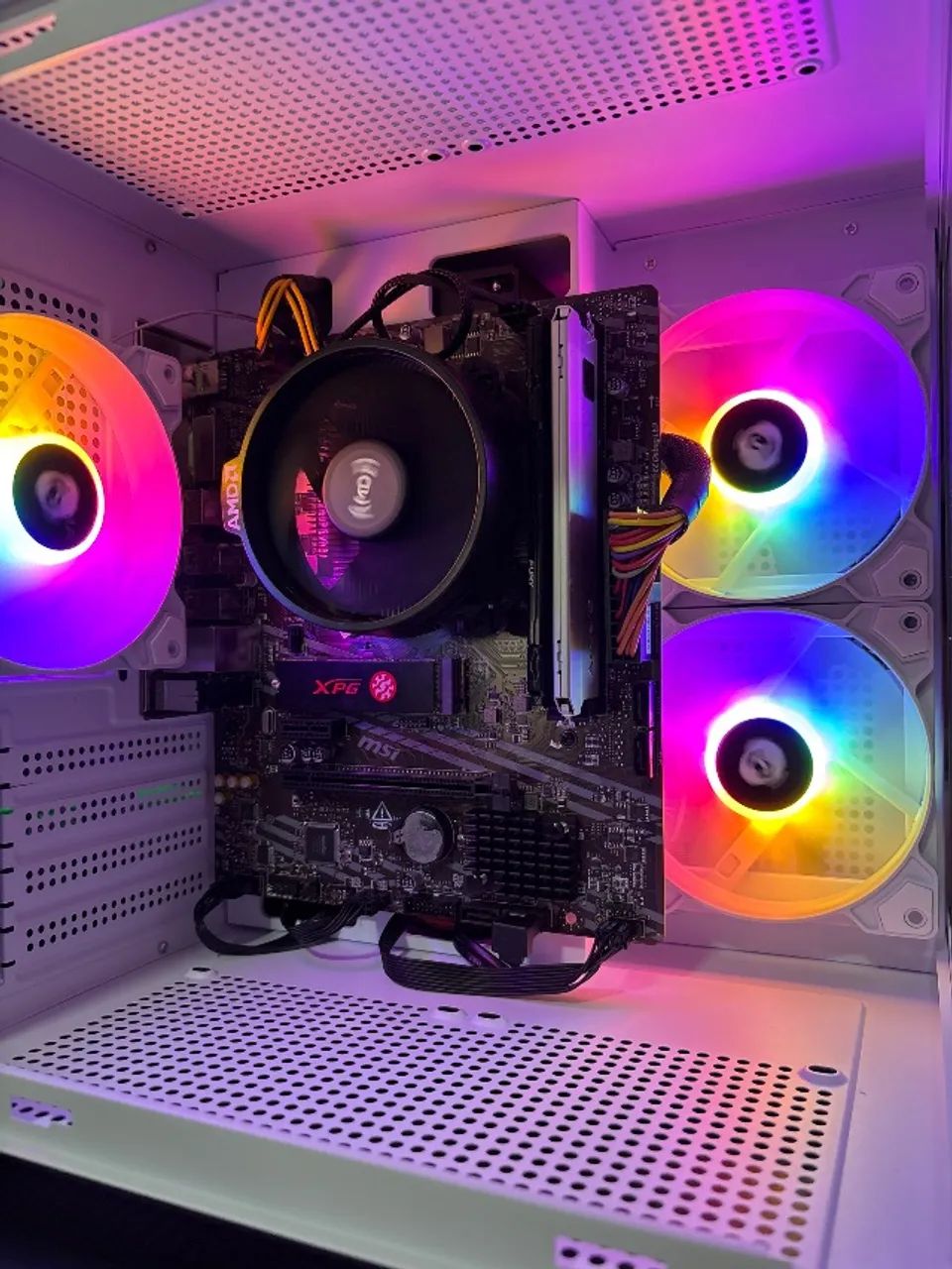 Pc gamer Ryzen 5 gabinete aquário completo  - Foto 3