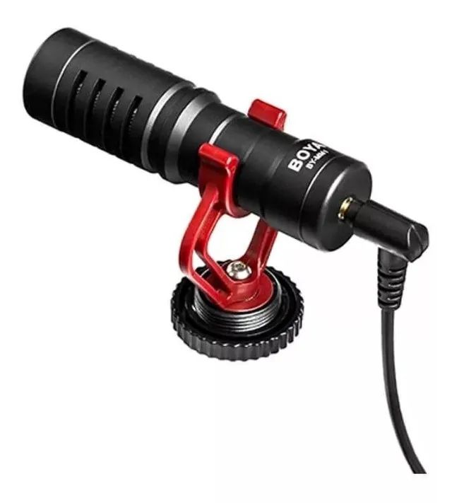 Microfone Boya By-MM1 Condensador Cardióide para Smartphone e Cameras