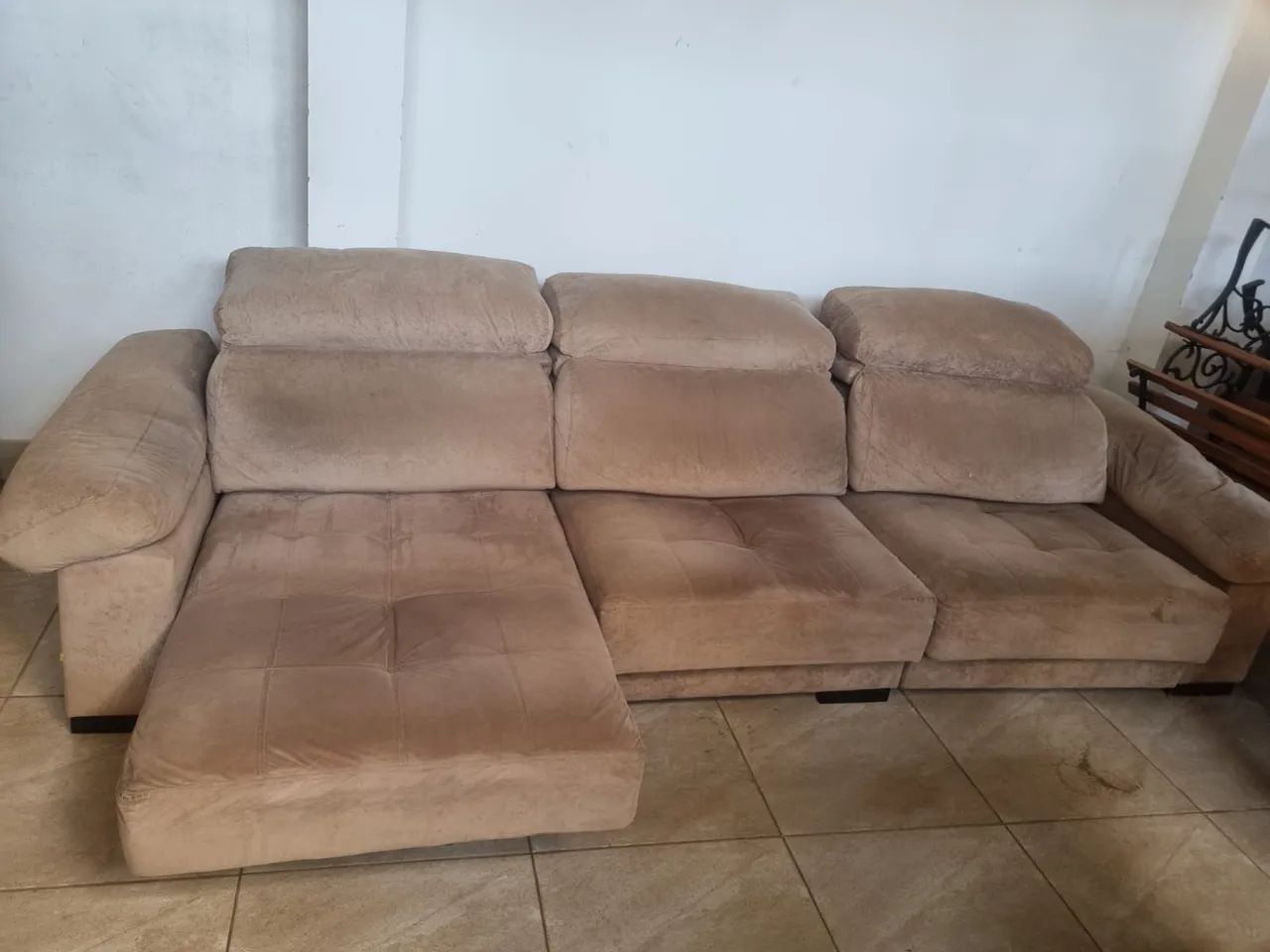 Sofá retrátil e reclinavel grande 