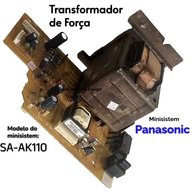 TRANSFORMADOR DE FORÇA PARA MINISISTEM PANASONIC MODELO SA-AK110.