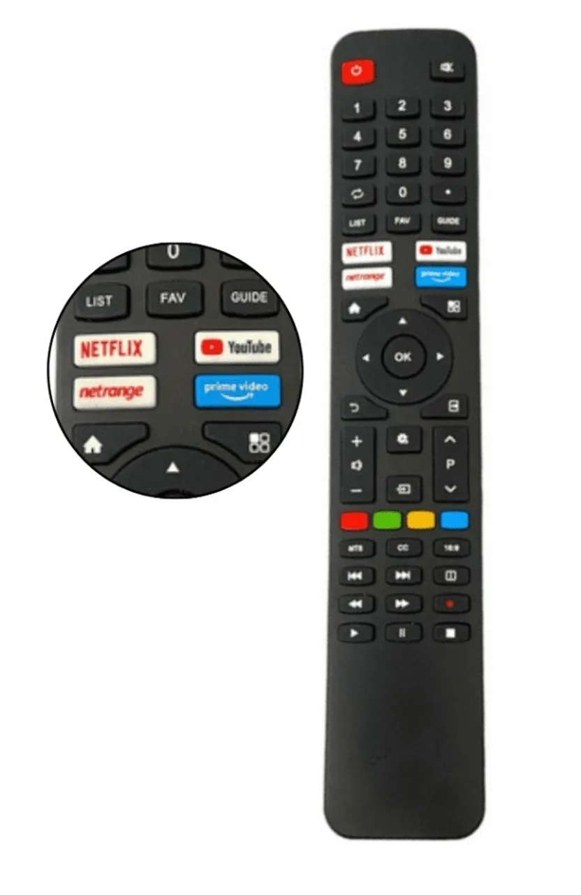 Controle remoto para smart tv Vizzion Com sistema Linux 4k