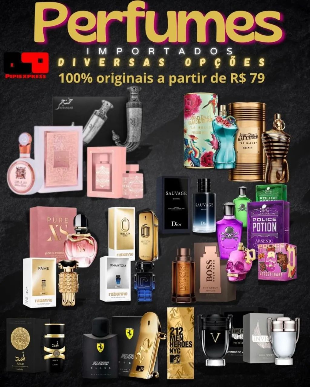 Perfumes Importados - Diversas Opções - 100% Originais