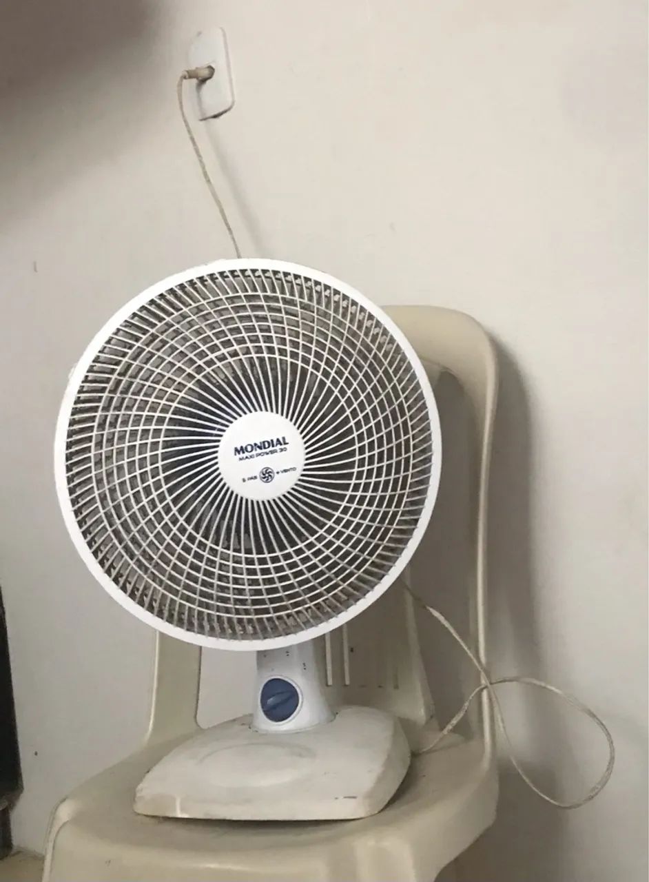 Ventilador mondial funcionando tudo 