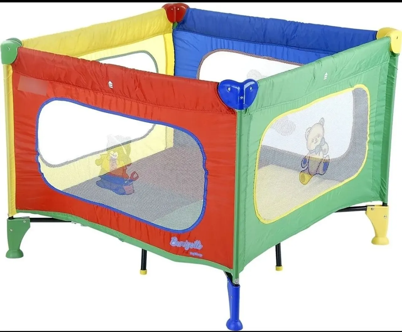 Berço Cercado Infantil Colorido Burigotto