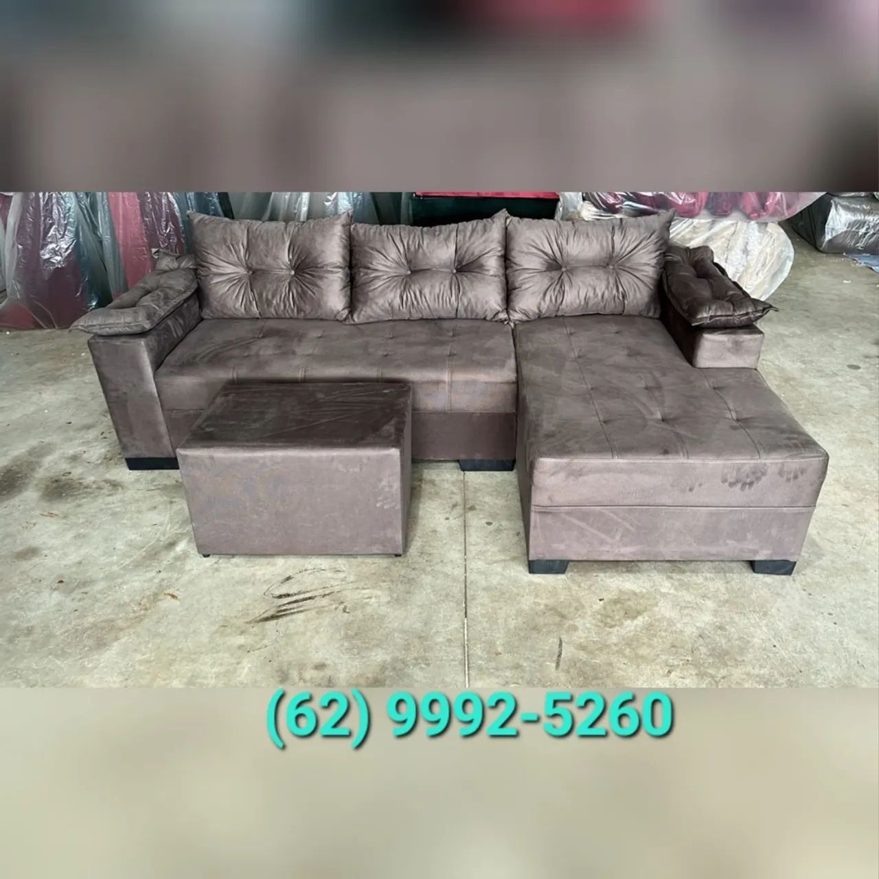 Sofá com chaise pronta entrega (?)