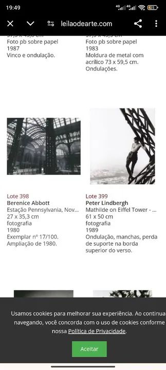 Lindas Obra de Arte Berenice Abbott 1930 - Foto 6