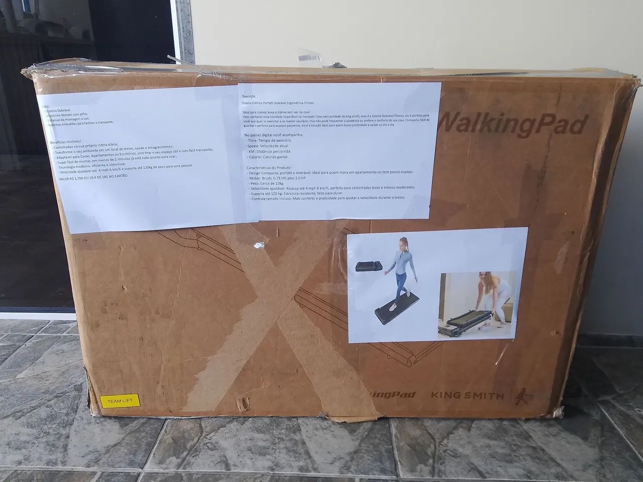 Esteira Dobrável para Caminhada walking pad - Foto 4