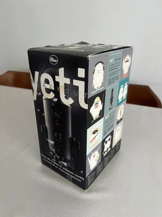 Microfone Condensador Blue Yeti Blackout - Foto 5